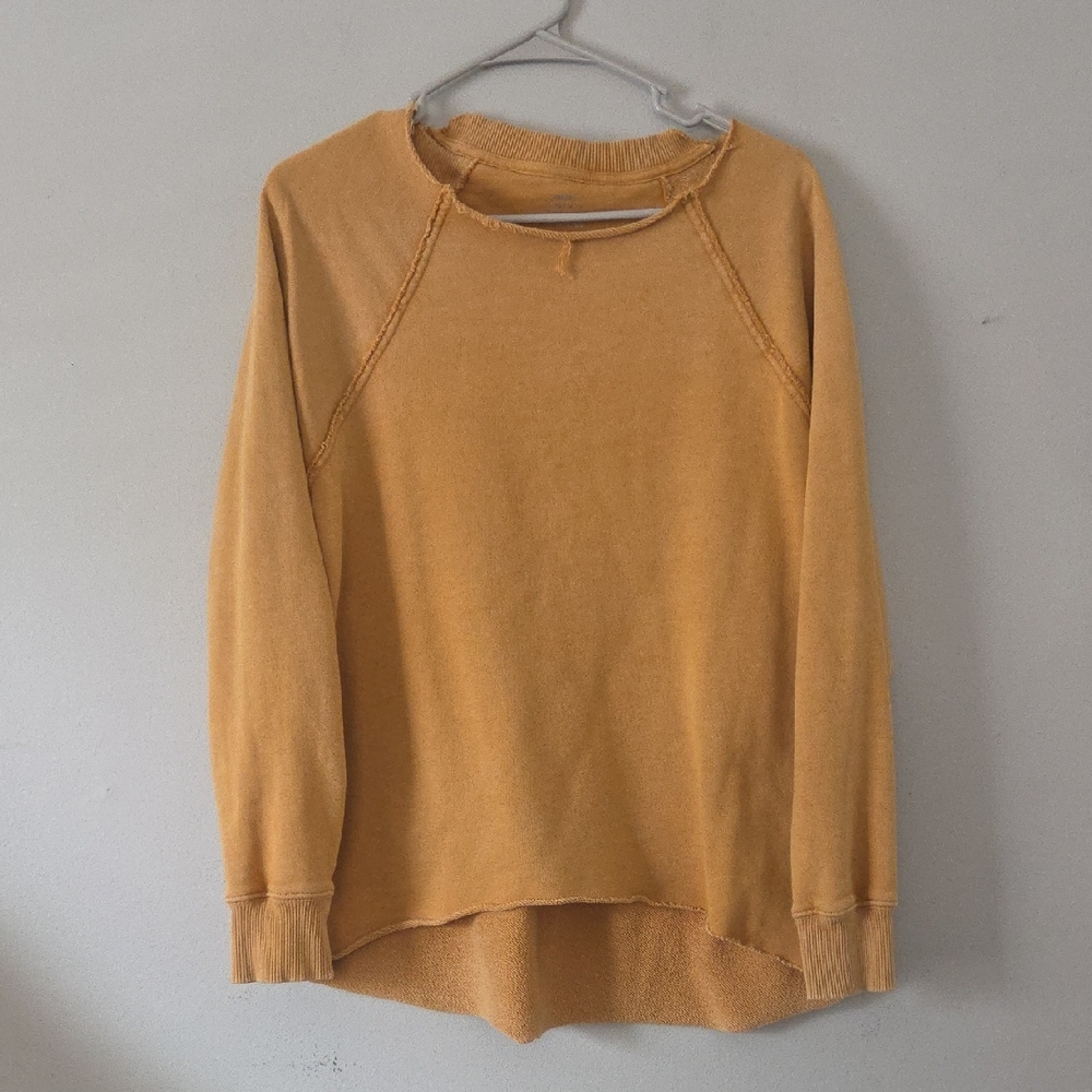 Aerie Distressed High-low Top (Xs)